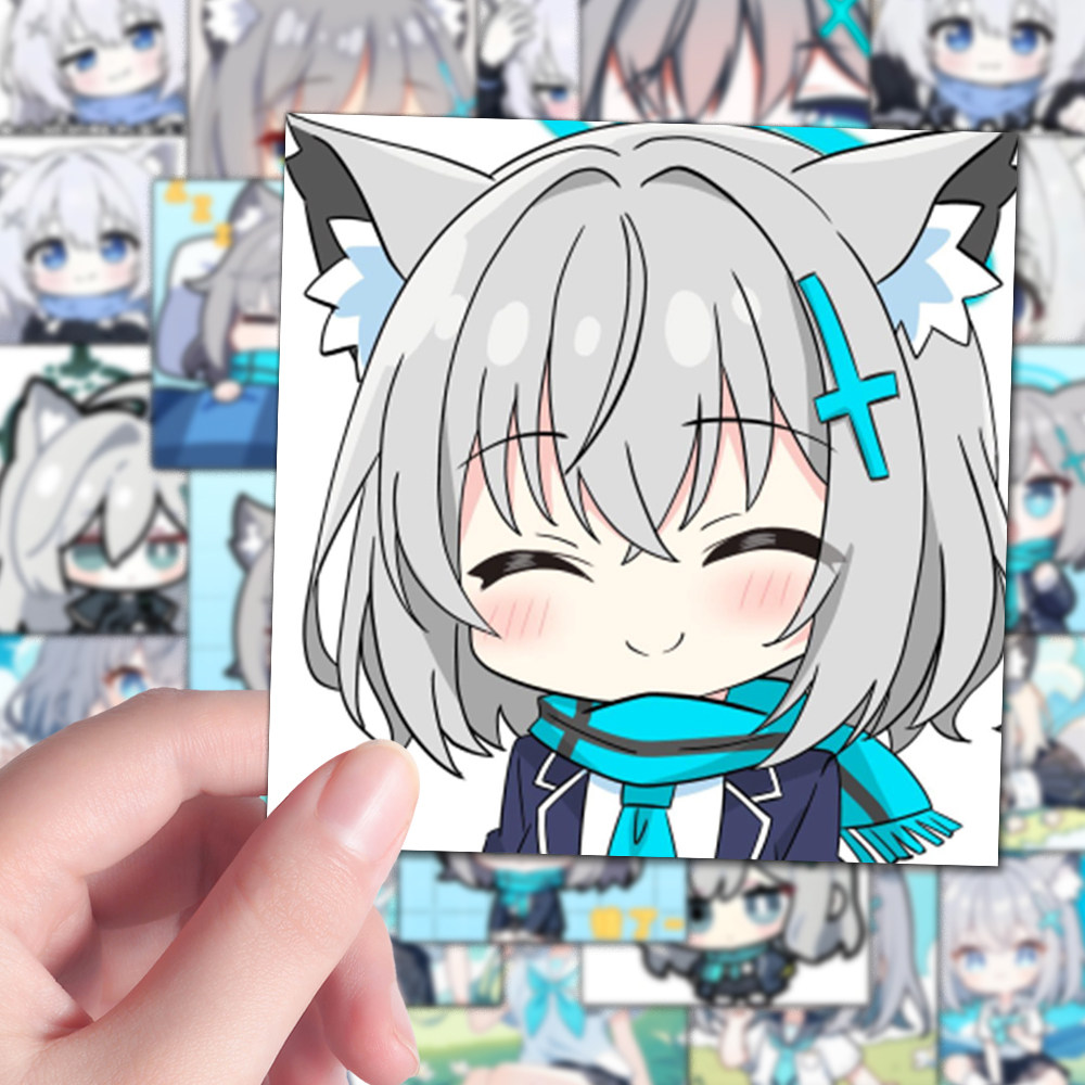 324张砂狼白子Q版表情包贴纸蔚蓝档案热门游戏卡通周边DIY装饰