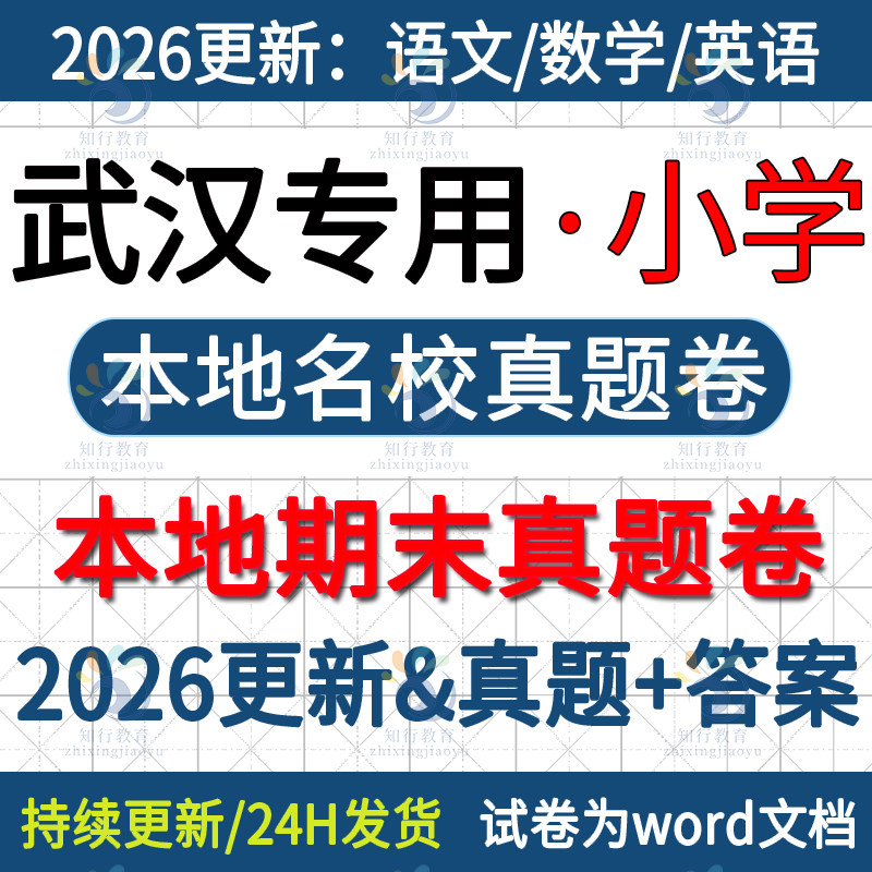 2025年新版湖北省武汉市武昌江岸江汉江夏洪山黄陂硚口青山东湖汉南区小学三四五六年级上册语文数学英语期末考试卷试题真题电子版