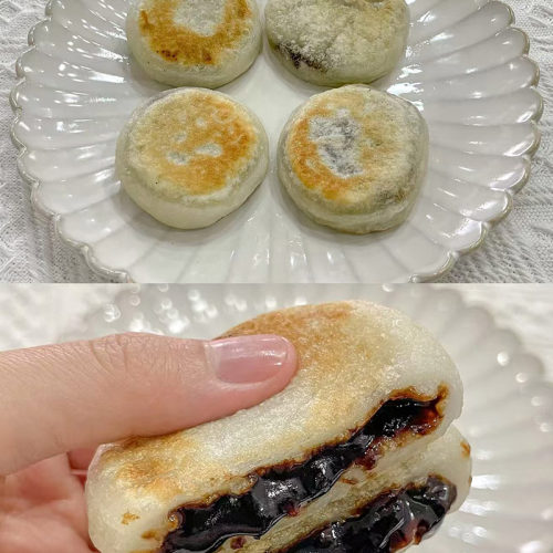 红豆沙馅饼煎饼速食营养懒人早饭早餐半成品食品