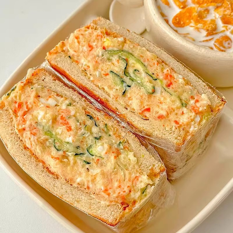 土豆泥三明治营养早餐半成品面包懒人早饭充饥夜宵零食