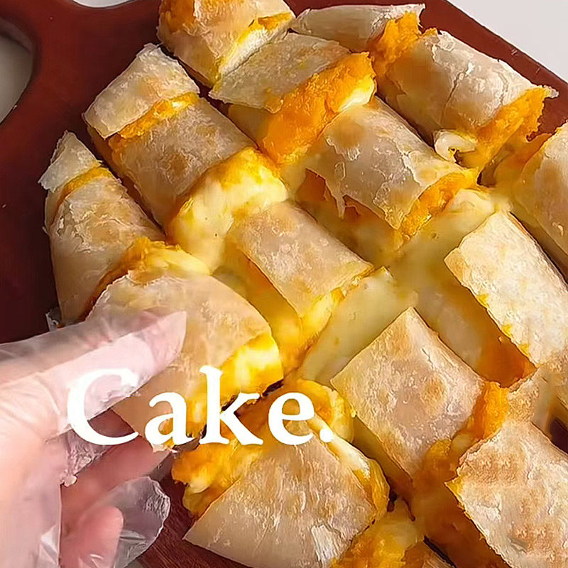 南瓜芝士酥饼西式馅饼煎饼速食营养懒人早饭早餐半成品速冻食品