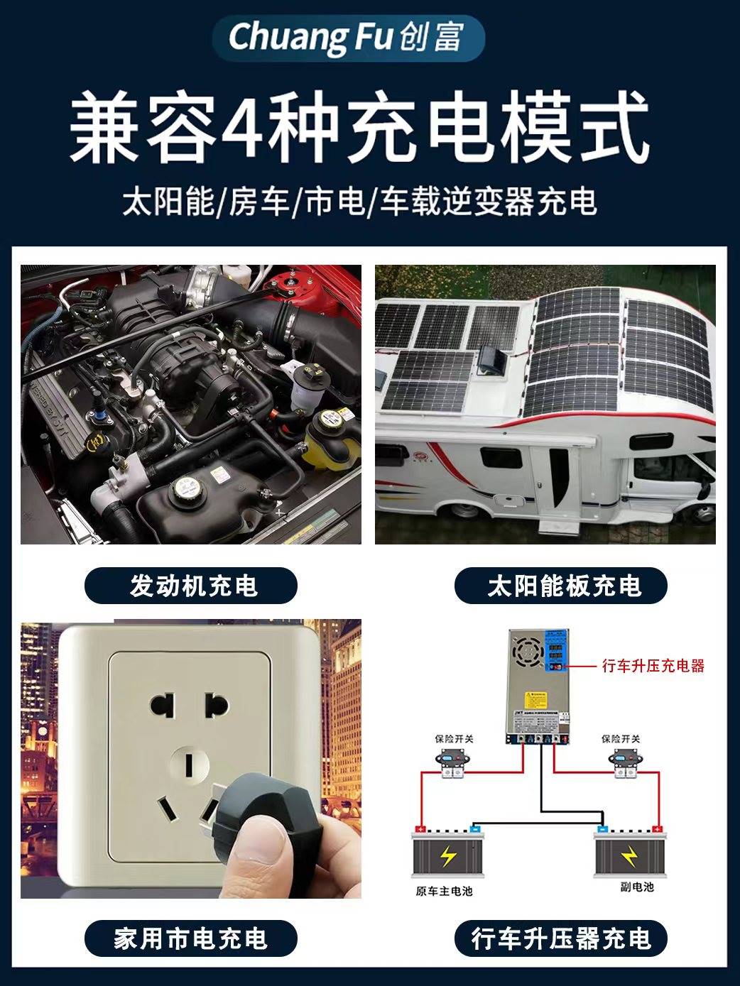 宁德时代磷酸铁锂电池12v24v48大容量电芯房车户外大功率储能电源 户外/登山/野营/旅行用品 电池/燃料 原图主图