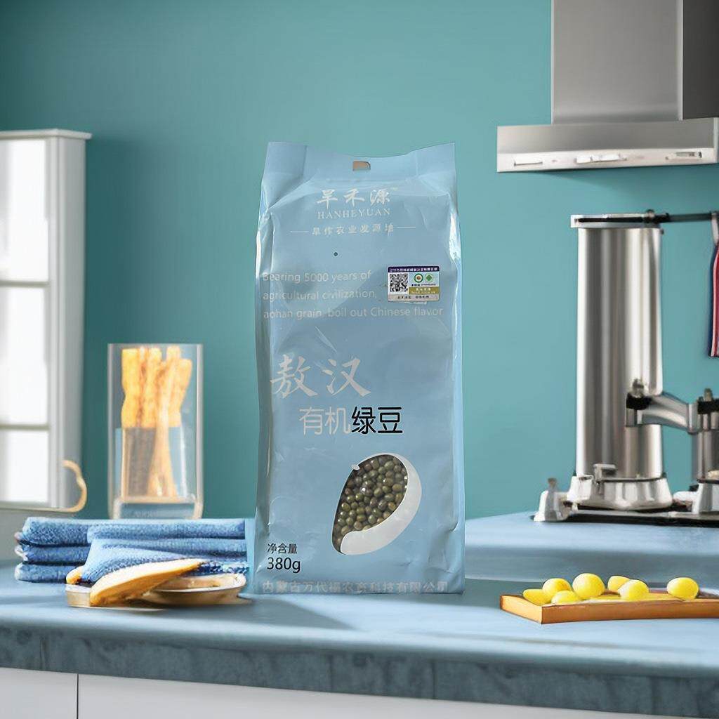 绿豆小明绿380g/袋内蒙古有机杂粮 笨绿豆绿豆粥新鲜豆