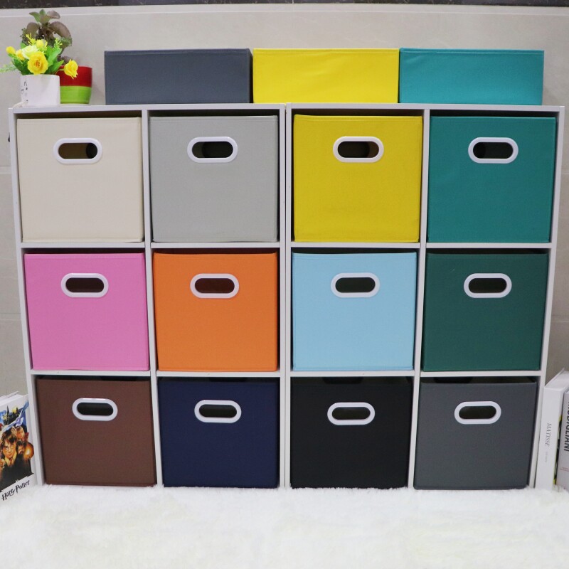 布艺收纳箱学校定制牛津布格子柜书本衣物玩具家用车载抽屉储物箱