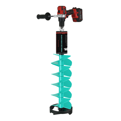 羚特电动冰钓冰钻冬钓打洞机锂电钻电破冰神器可浮水定位仪冰钻头