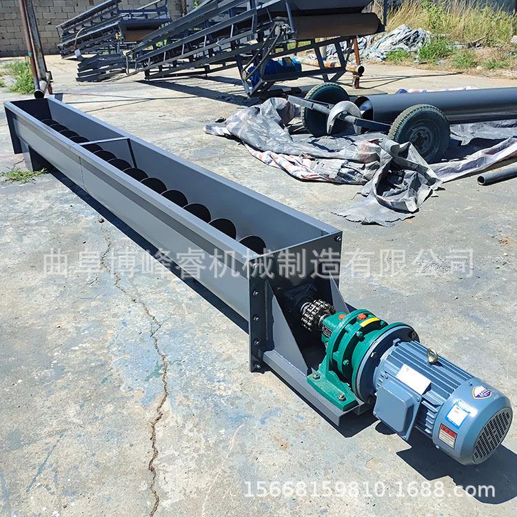 U型无轴螺旋输送机 水泥熟料管式蛟龙上料机自动给料机