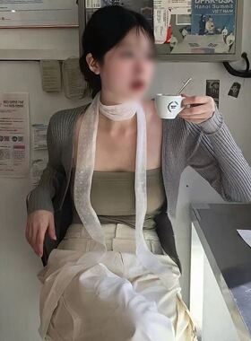 韩国ins波点蕾丝长款丝巾飘带女春夏辣妹叠戴层次感百搭装饰项链