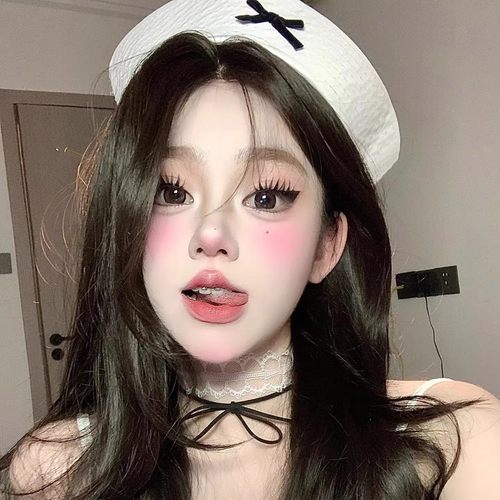 甜美减龄日系丝绒蝴蝶结水手帽