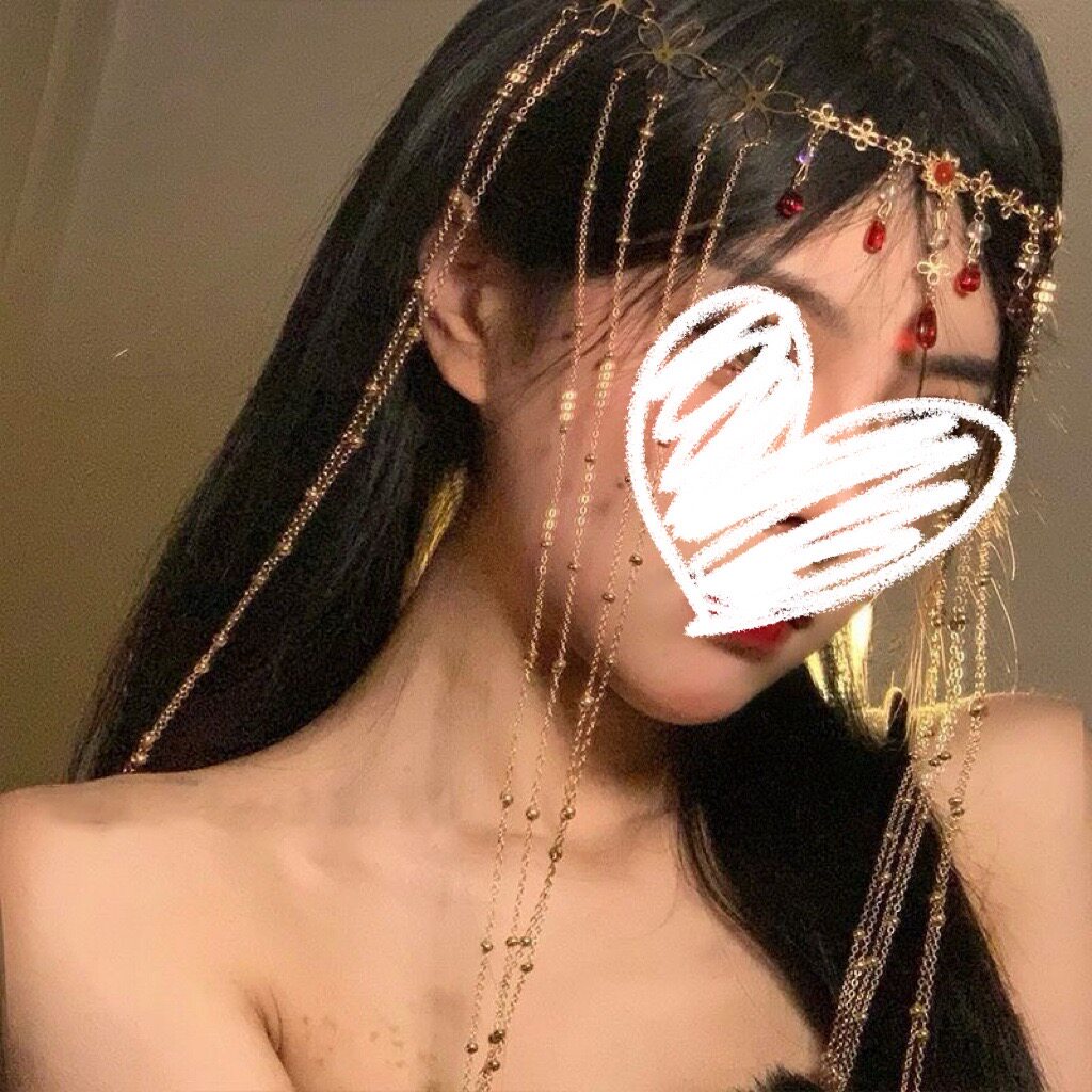复古宫廷风流苏花朵额饰汉服头饰眉心坠异域新娘气质发饰头饰女
