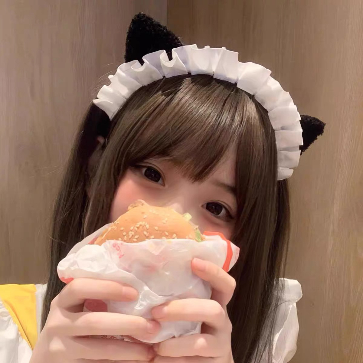 猫咪女仆发箍双面洛丽塔可爱发饰Lolita猫女kc配饰少女猫耳头箍