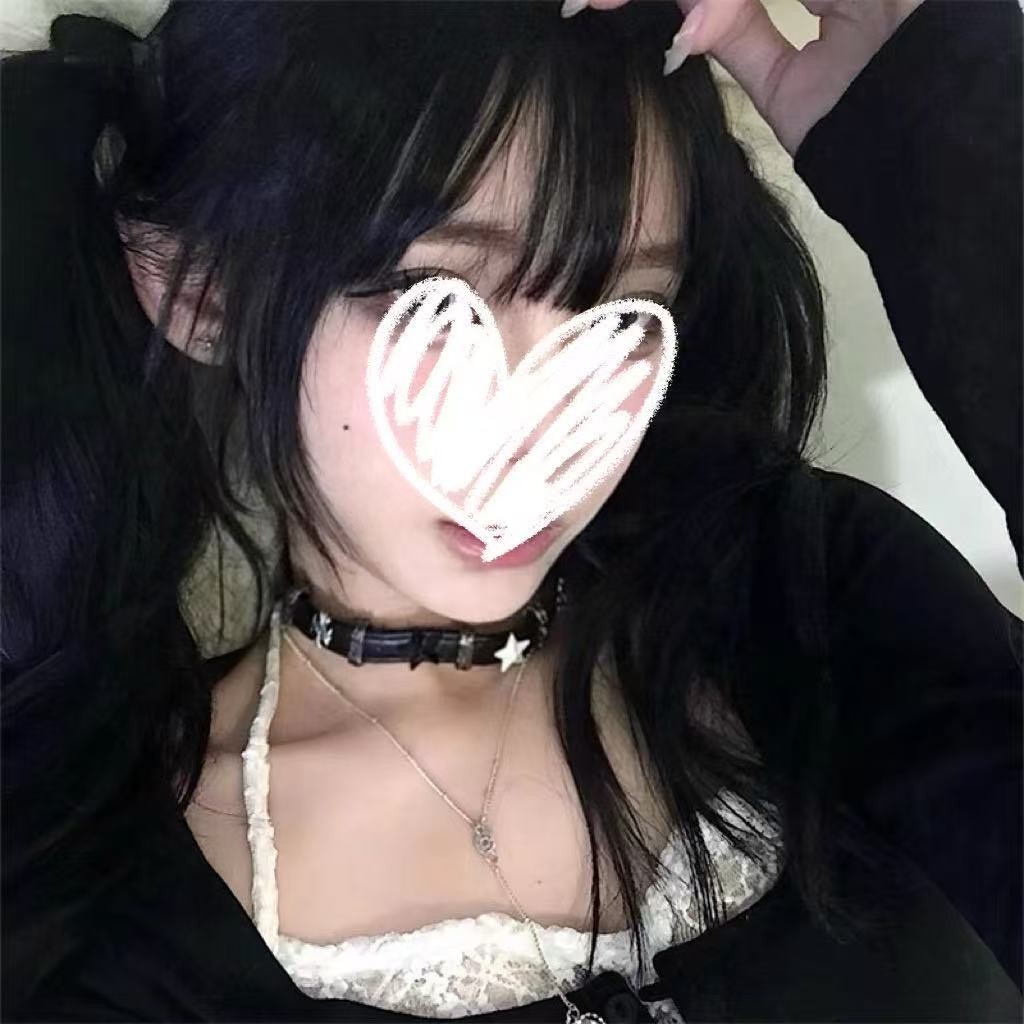 黑白辣妹choker亚文化项圈皮革