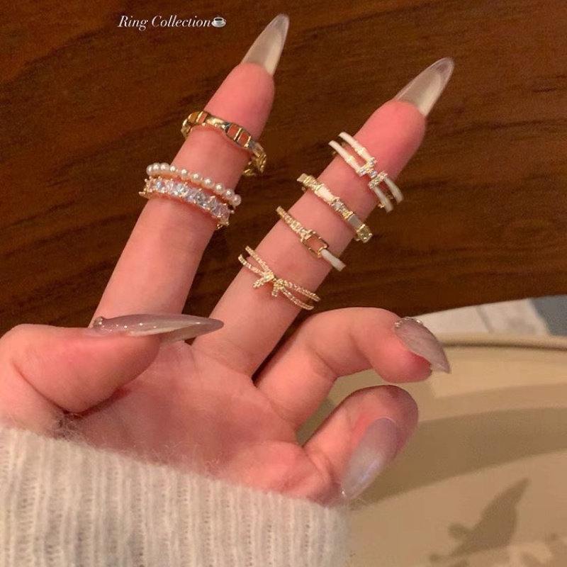 百搭开口戒指合集女小众设计蝴蝶