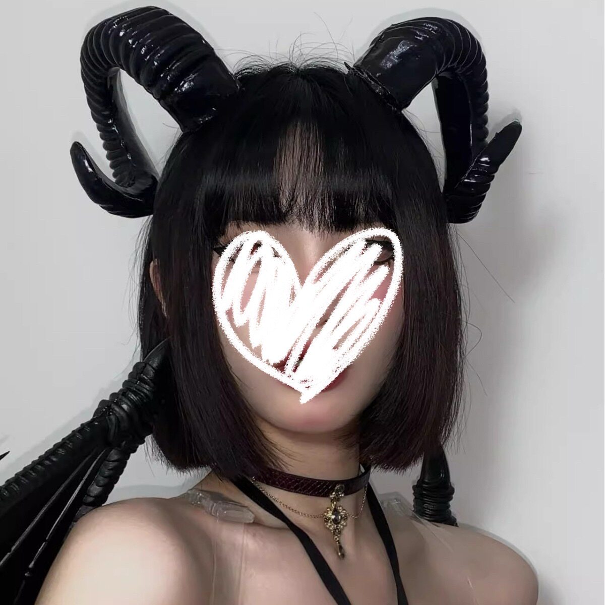 万圣节头饰恶魔cosplay道具