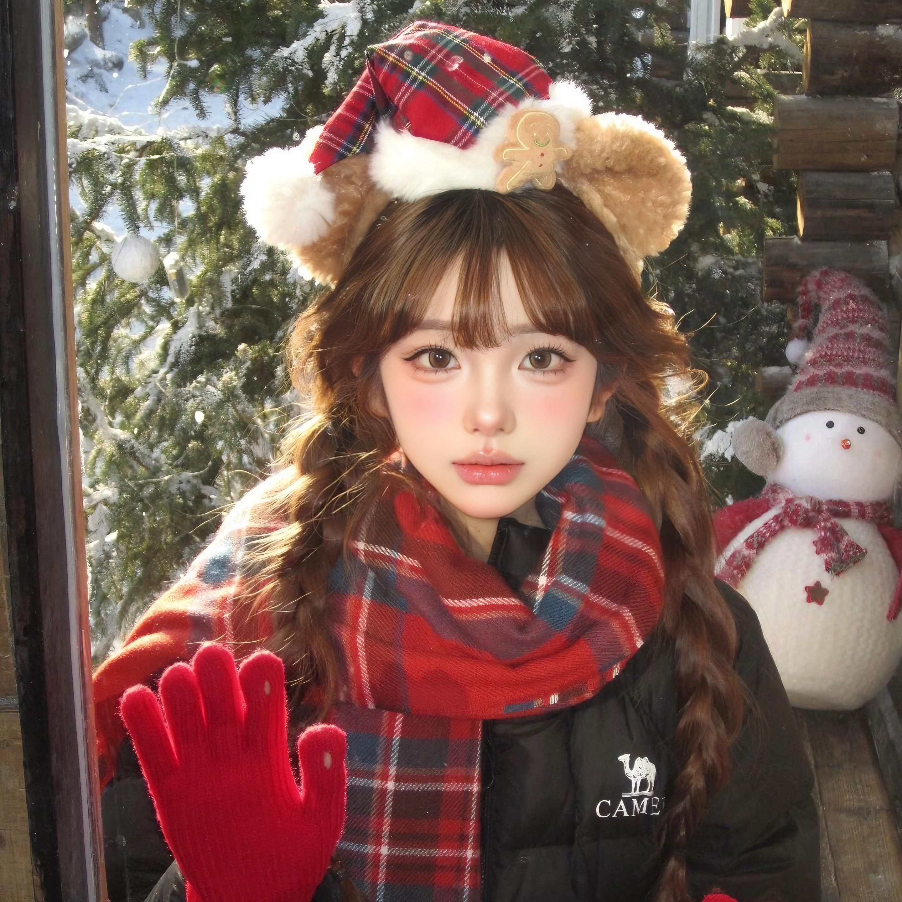 可爱小熊耳朵圣诞帽子毛绒发箍女游乐园达菲熊拍照发饰秋冬头箍,饰品/流行首饰/时尚饰品新,发饰,淘宝优惠券,粉丝福利购,淘宝优惠卷