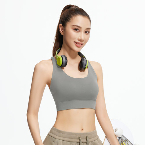 聚衣堂网纱背交叉运动文胸美背上衣高强度防震瑜伽健身内衣女聚衣