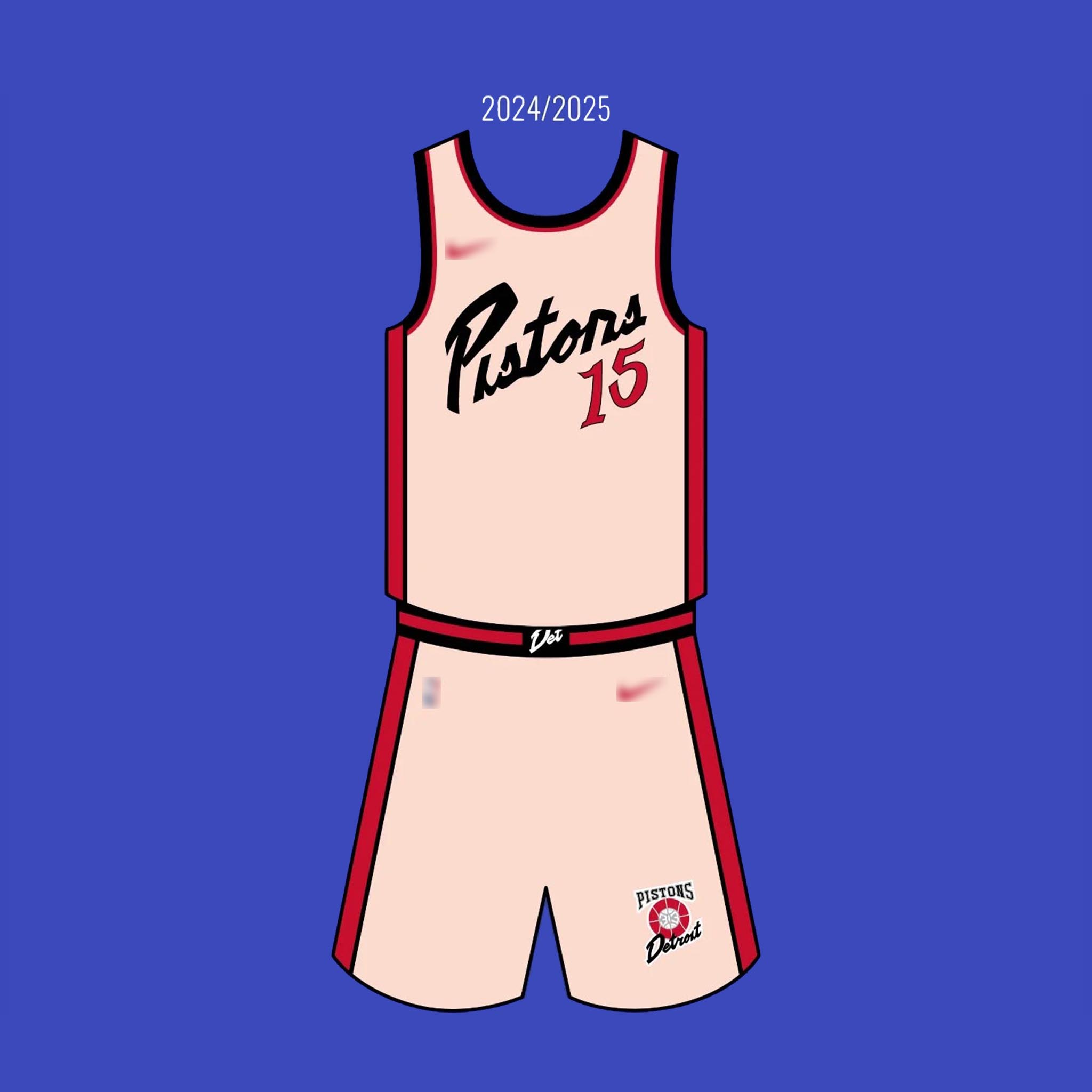 定制活塞队本华莱士普林斯比卢普斯格里芬汉密尔顿比赛速干篮球服