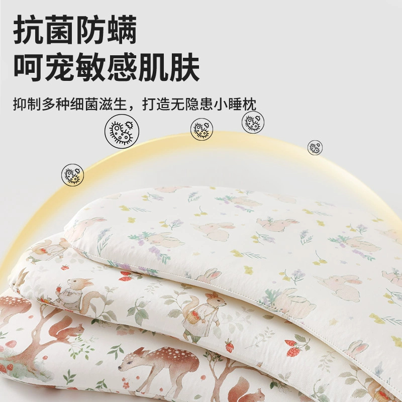 婴儿枕头可水洗儿童硅胶枕宝宝安抚枕头6个月以上0-1-2一3岁专用