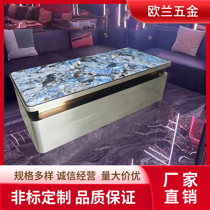 娱乐会所民宿商用桌子ktv卡座酒吧桌椅KTV茶几岩板餐桌ktv茶桌