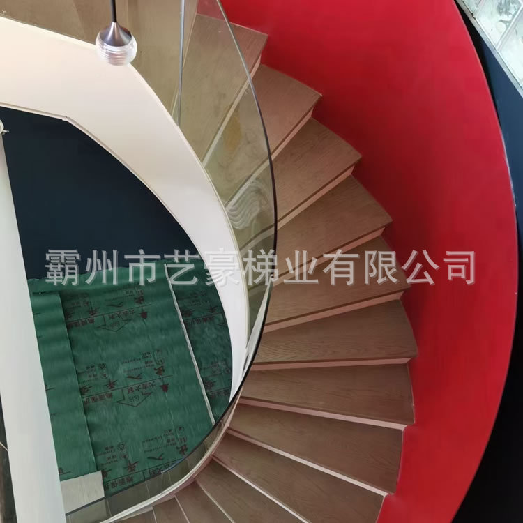 自建房流线型艺术创意设计私人定制卷板楼梯扇形弧形螺旋型家用梯