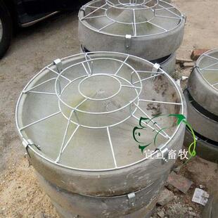 养殖器械保育猪圆形水泥猪食槽模具仔猪食槽模具塑料料斗内网螺丝