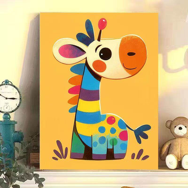 diy цифровая масляная живопись color animal series ручная раскраска масляная живопись декомпрессионная лечебная декоративная живопись Изображение 1