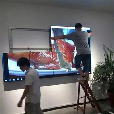 150寸100寸大屏LED高清酒吧电视墙广告显示器会议监控液晶拼接屏