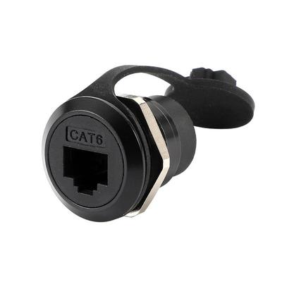 圆形USB3.0模块母座扩展器数据typec转换插座HDMI防尘可固定CAT6A