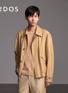 ERDOS 男装含棉外套夏季款姜黄色薄款挺括短款外套商务休闲