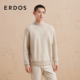 ERDOS 保暖百搭 秋冬半高领微落肩翻花厚款 男装 羊绒衫