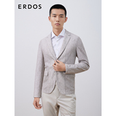 ERDOS 棉麻上衣春夏轻薄商务休闲西服职场通勤质感外套 男装