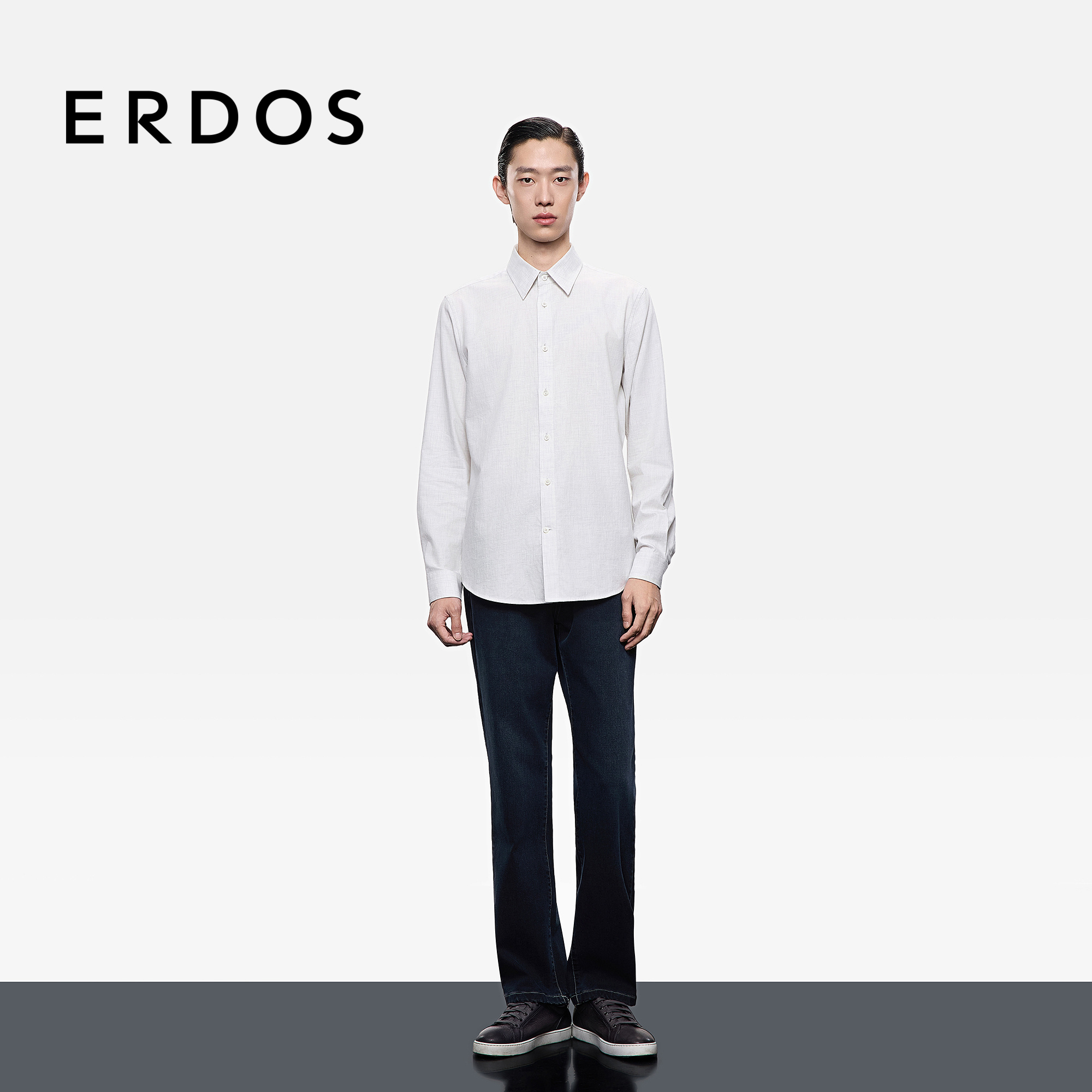 ERDOS 男装棉质水洗牛仔裤25年秋冬新品丹宁休闲百搭牛仔裤
