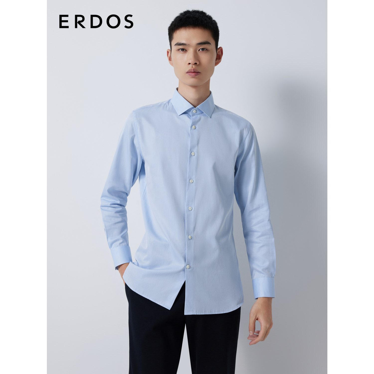 纯棉长袖上衣Erdos商务休闲