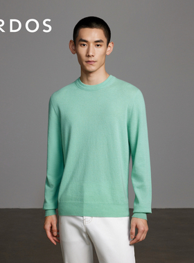 ERDOS 男装羊绒衫春季款纯色轻暖有弹力针织衫商务休闲