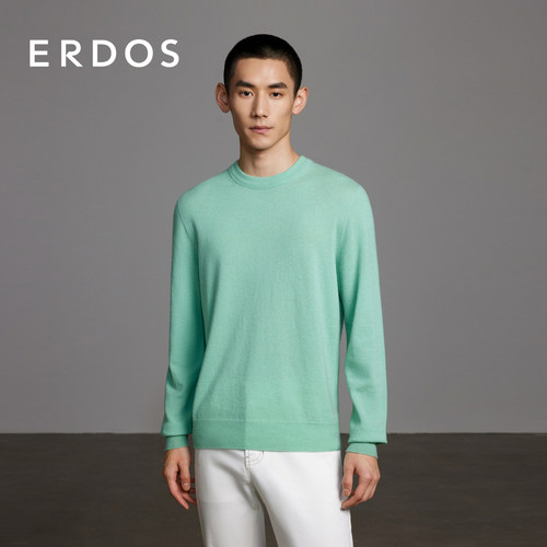Erdos男装春季纯羊绒衫