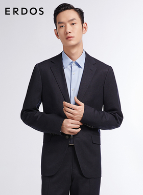 ERDOS 男装毛绒混纺西服秋冬款商务通勤西装休闲百搭干练挺括有型
