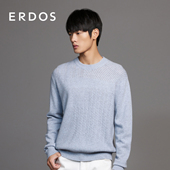 多色选择翻花轻暖针织衫 ERDOS 商务休闲 年春季 款 男装 羊绒衫