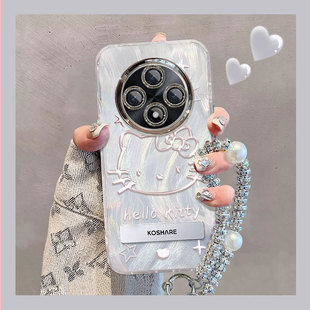 适用OPPOA3Pro手机壳新款 5G星星猫咪高级感A3可爱全包A2防摔A93硅胶散热A58专用外壳带手链A57支架保护套女