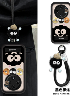 适用OPPOA3Pro手机壳A2新款可爱A1咖啡煤球全包A97防摔A96液态A95硅胶散热A93专用外壳A92带挂绳秋冬保护套女