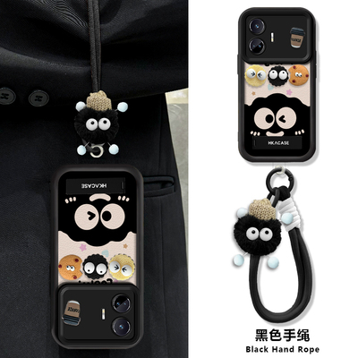 真我GTNEO6/5/3可爱煤球手机壳