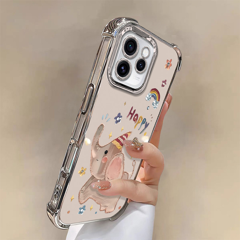 适用OPPORENO15系列小象透明外壳