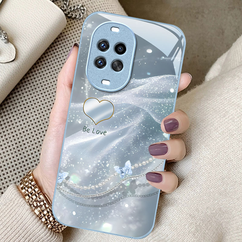 适用华为nova系列防摔玻璃外壳