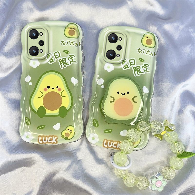 适用realmeGTneo2手机壳夏日牛油果realmeGTneo2t硅胶防摔透明卡通可爱女网红镜头全包新款潮