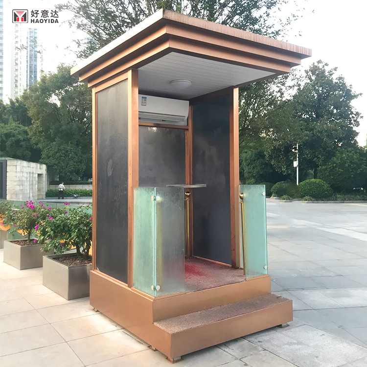 厂家直供收费岗亭保安亭户外可移动小区值班室治安亭幼儿园门卫室