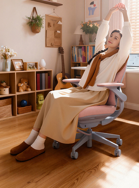 乐瓦ENOVA智慧家海绵垫女神人体工学椅女生小个子办公电脑电竞椅