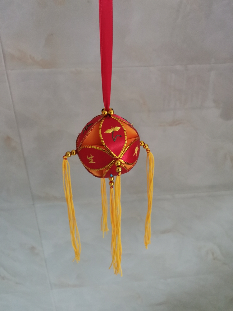 4cm广西三月三绣球舞台道具纯手工制作民族工艺品