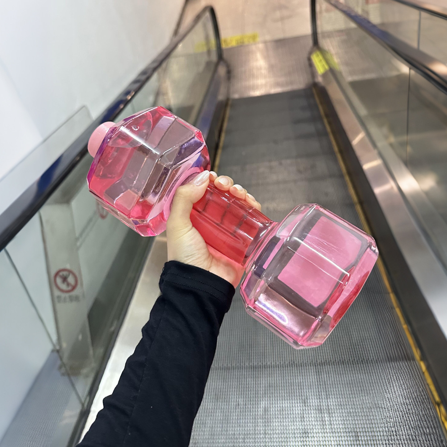 哑铃水杯运动壶大容量便携