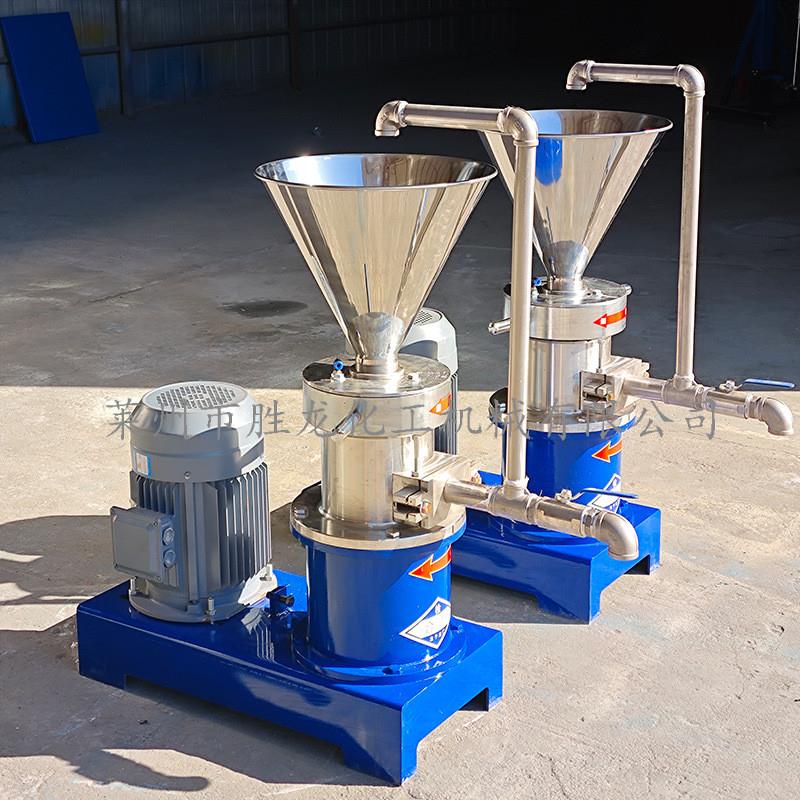 食品级不锈钢胶体磨芝麻花生酱研磨机猪羊牛碎骨机小型立式胶体磨