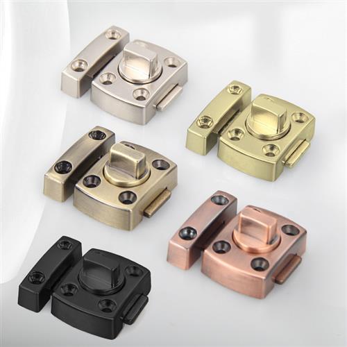 插销门栓门扣防盗卫生间插销卧室反锁神器弹簧门闩锁扣门锁锌合金