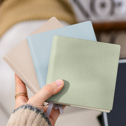 荔枝纹皮a7随身便携软皮面笔记本