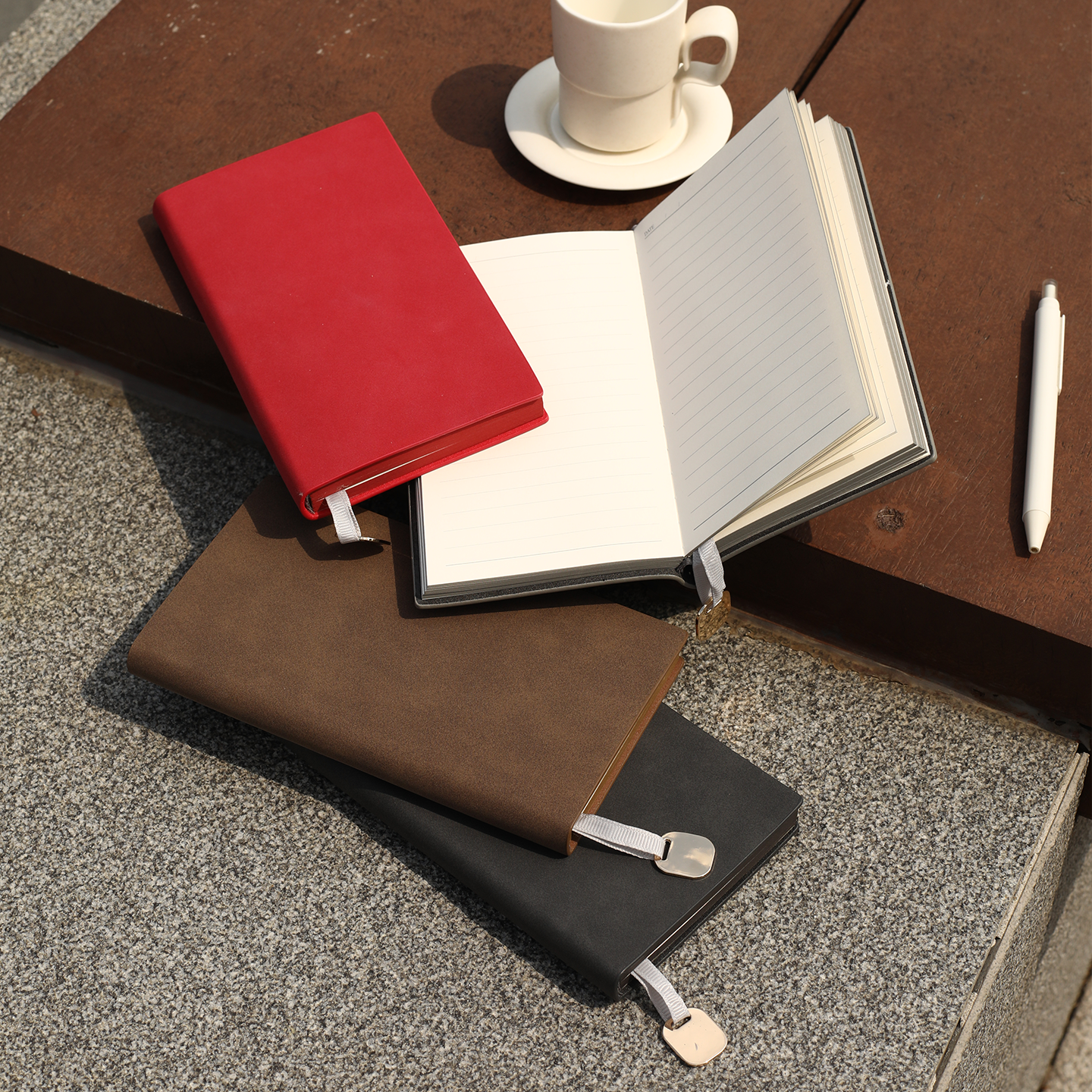 文创艺便携羊巴皮笔记本本子高颜值精致高档记事本小随身商务高档日记本每日工作会议记录记录本定制可印logo